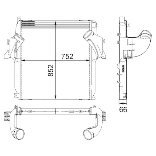 MAHLE Ladeluftkühler BEHR *** PREMIUM LINE ***