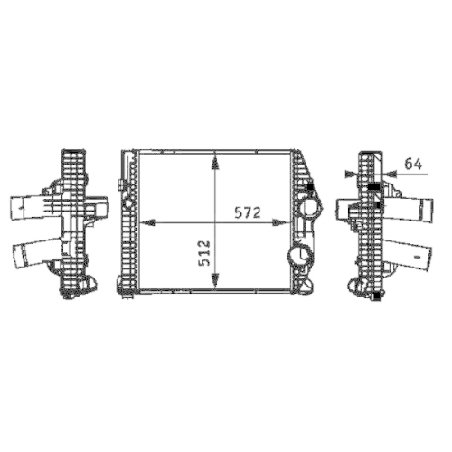 MAHLE Ladeluftkühler BEHR *** PREMIUM LINE ***