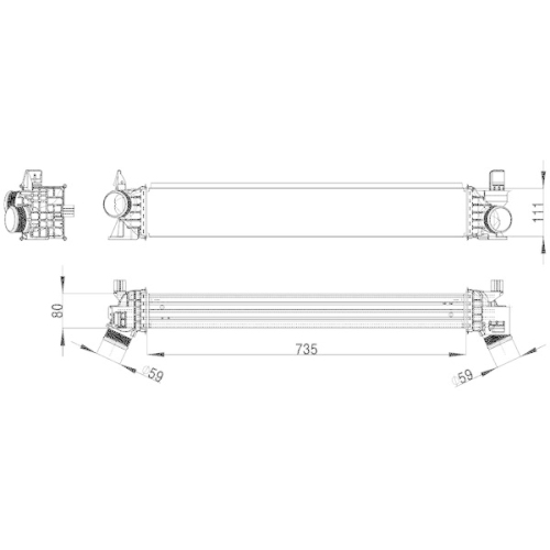 MAHLE Ladeluftkühler BEHR *** PREMIUM LINE ***