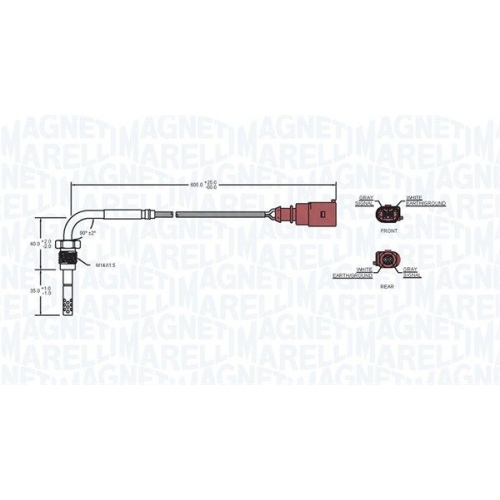 MAGNETI MARELLI Sensor, Abgastemperatur