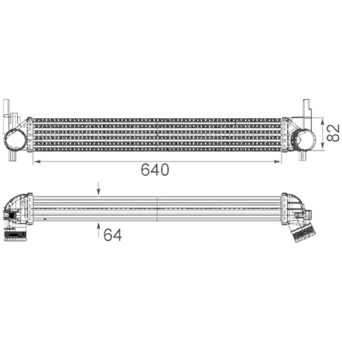 MAHLE Ladeluftkühler BEHR *** PREMIUM LINE ***