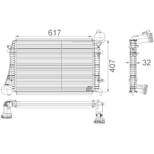 MAHLE Ladeluftkühler BEHR *** PREMIUM LINE ***