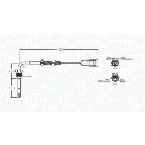 MAGNETI MARELLI Sensor, Abgastemperatur