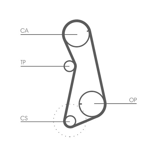 CONTINENTAL CTAM Zahnriemen