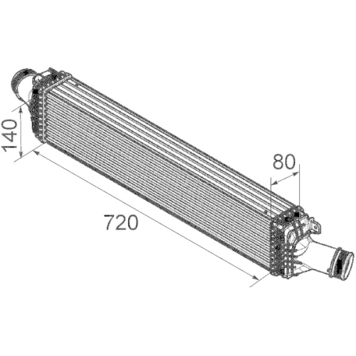 MAHLE Ladeluftkühler BEHR *** PREMIUM LINE ***