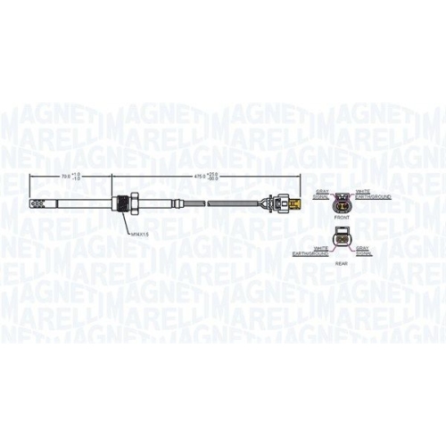 MAGNETI MARELLI Sensor, Abgastemperatur