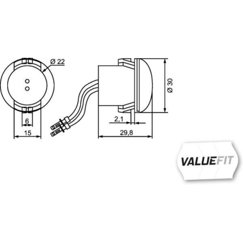 HELLA Seitenmarkierungsleuchte HELLA VALUEFIT