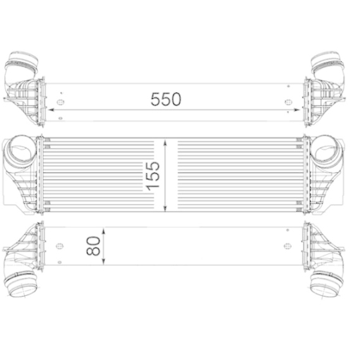 MAHLE Ladeluftkühler BEHR *** PREMIUM LINE ***