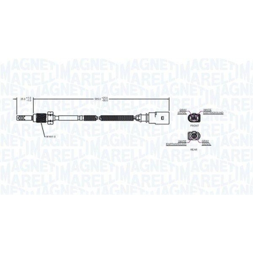 MAGNETI MARELLI Sensor, Abgastemperatur