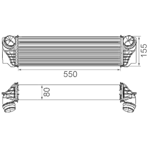 MAHLE Ladeluftkühler BEHR *** PREMIUM LINE ***