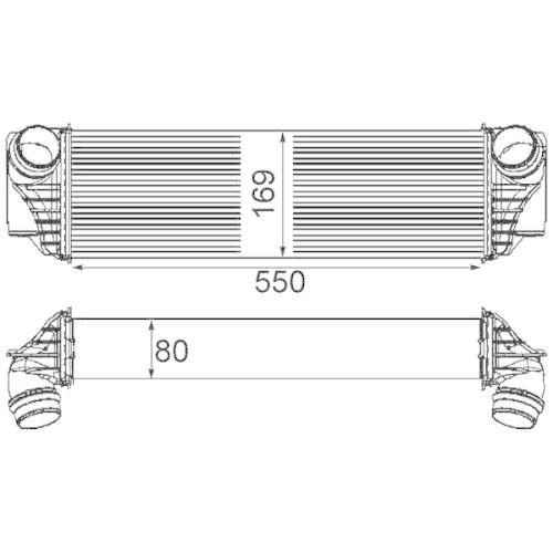 MAHLE Ladeluftkühler BEHR *** PREMIUM LINE ***