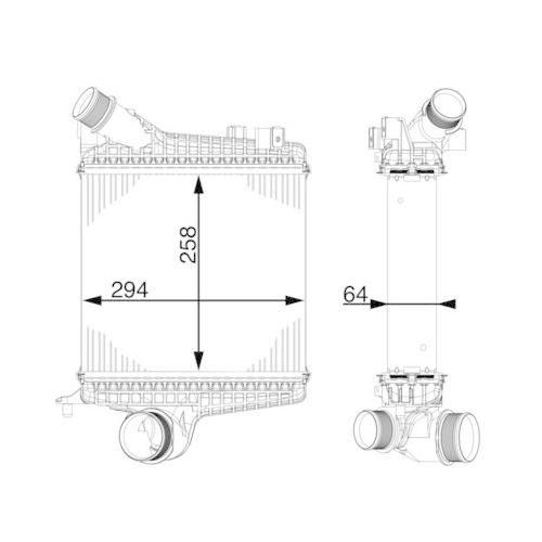 MAHLE Ladeluftkühler BEHR *** PREMIUM LINE ***