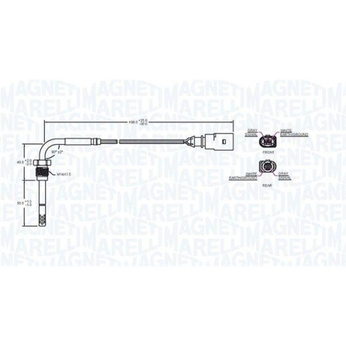 MAGNETI MARELLI Sensor, Abgastemperatur