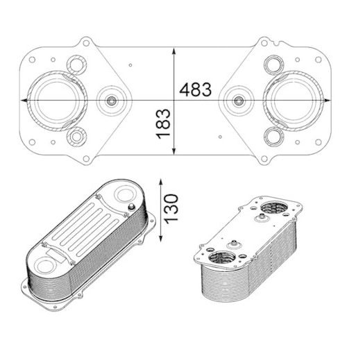 MAHLE Ladeluftkühler BEHR *** PREMIUM LINE ***