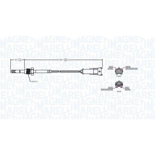 MAGNETI MARELLI Sensor, Abgastemperatur