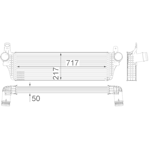 MAHLE Ladeluftkühler BEHR *** PREMIUM LINE ***