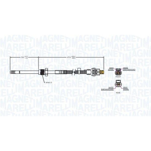 MAGNETI MARELLI Sensor, Abgastemperatur