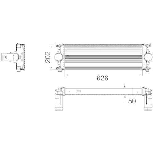 MAHLE Ladeluftkühler BEHR *** PREMIUM LINE ***