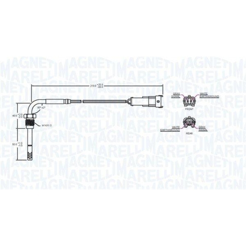 MAGNETI MARELLI Sensor, Abgastemperatur
