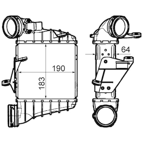 MAHLE Ladeluftkühler BEHR *** PREMIUM LINE ***