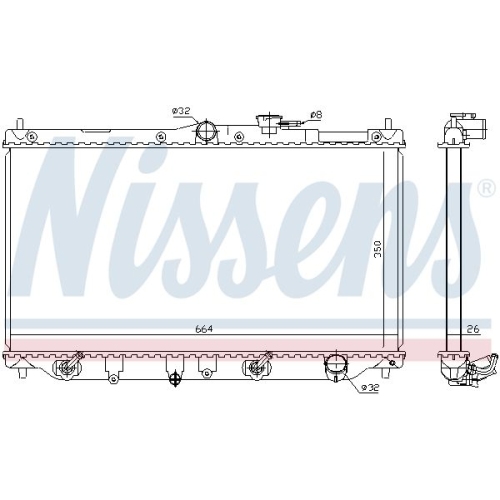 NISSENS Kühler, Motorkühlung ** FIRST FIT **