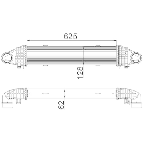 MAHLE Ladeluftkühler BEHR *** PREMIUM LINE ***