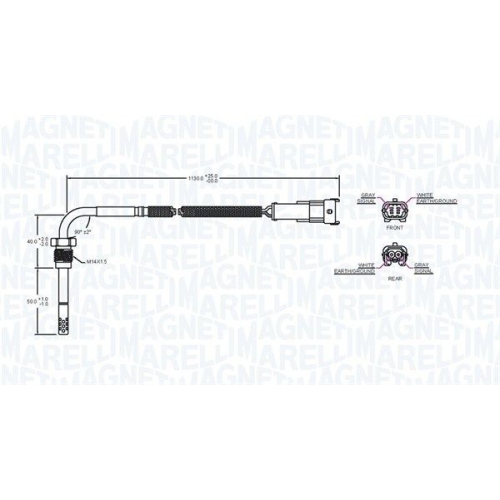 MAGNETI MARELLI Sensor, Abgastemperatur