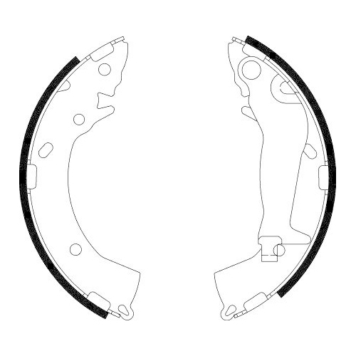 HELLA PAGID Bremsbackensatz