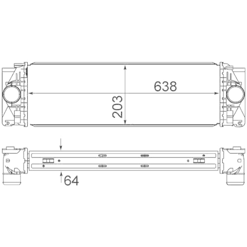 MAHLE Ladeluftkühler BEHR *** PREMIUM LINE ***