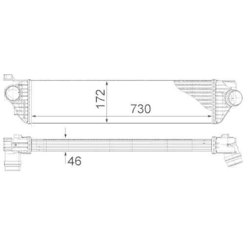 MAHLE Ladeluftkühler BEHR *** PREMIUM LINE ***