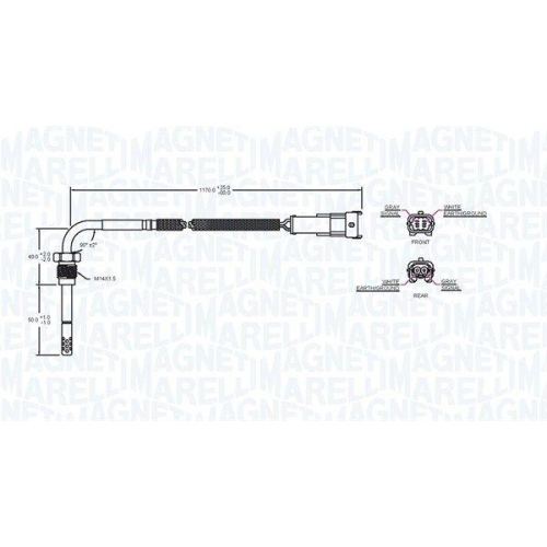 MAGNETI MARELLI Sensor, Abgastemperatur