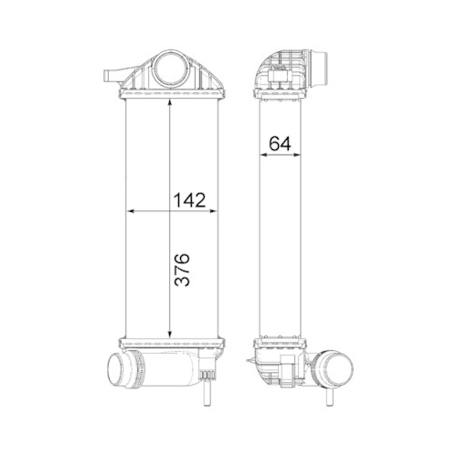 MAHLE Ladeluftkühler BEHR *** PREMIUM LINE ***