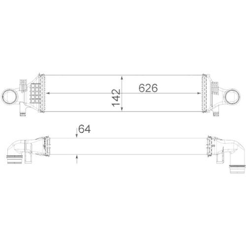 MAHLE Ladeluftkühler BEHR *** PREMIUM LINE ***