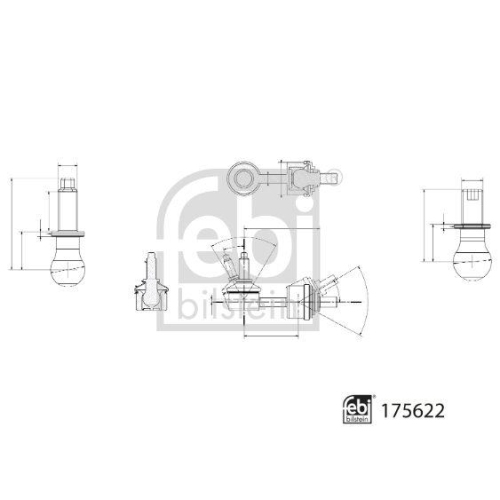 FEBI BILSTEIN Stange/Strebe, Stabilisator