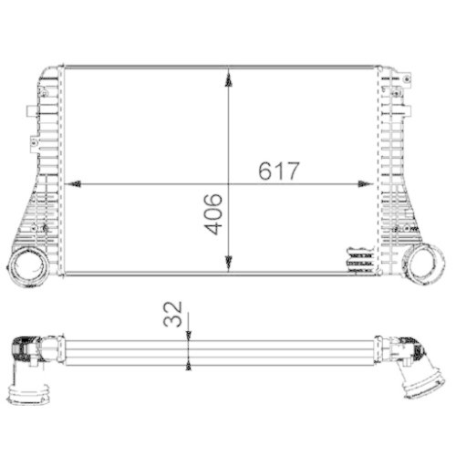 MAHLE Ladeluftkühler BEHR *** PREMIUM LINE ***