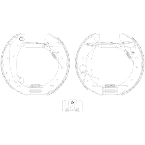 HELLA PAGID Bremsbackensatz Shoe Kit Pro