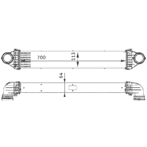 MAHLE Ladeluftkühler BEHR *** PREMIUM LINE ***