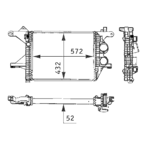 MAHLE Ladeluftkühler BEHR *** PREMIUM LINE ***