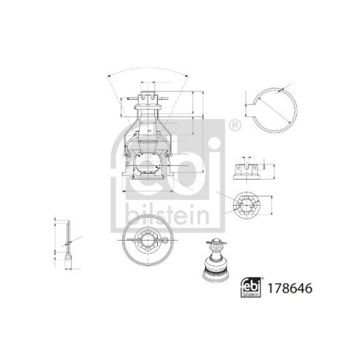 FEBI BILSTEIN Trag-/Führungsgelenk