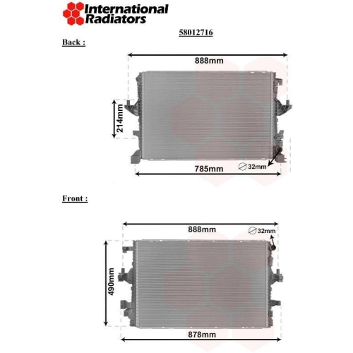 VAN WEZEL K&uuml;hler, Motork&uuml;hlung