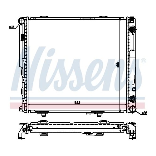 NISSENS Kühler, Motorkühlung