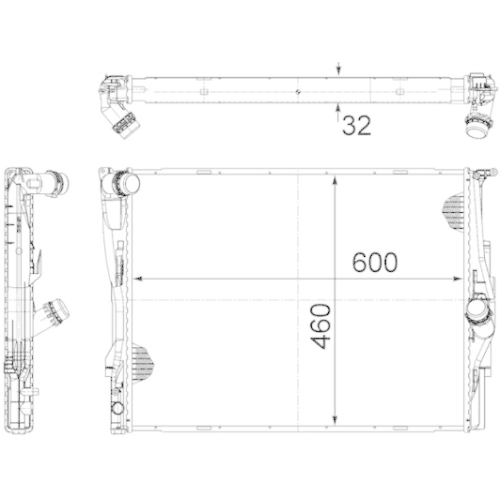 MAHLE Kühler, Motorkühlung BEHR *** PREMIUM LINE ***