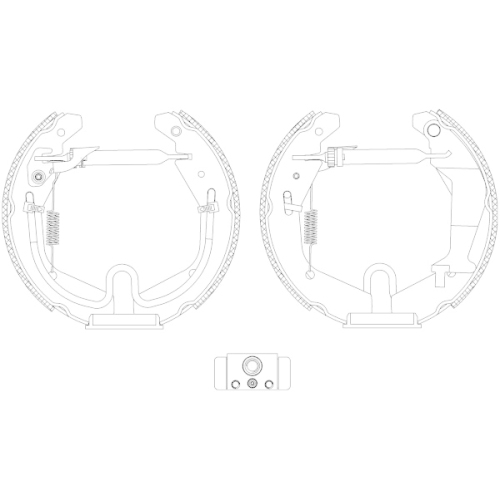 HELLA PAGID Bremsbackensatz Shoe Kit Pro