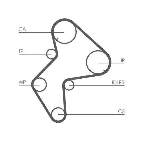 CONTINENTAL CTAM Zahnriemensatz