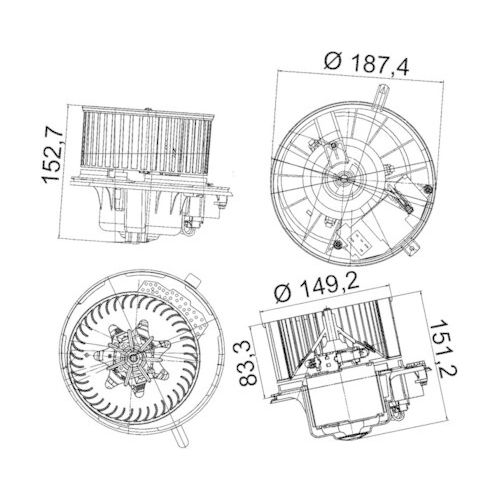 MAHLE Innenraumgebläse BEHR *** PREMIUM LINE ***