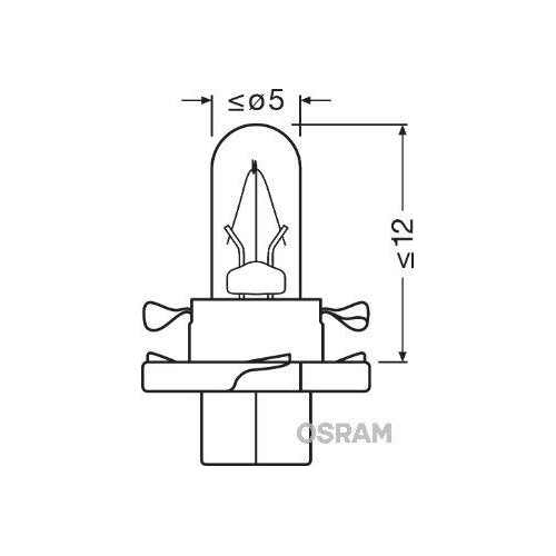 ams-OSRAM Glühlampe, Instrumentenbeleuchtung ORIGINAL