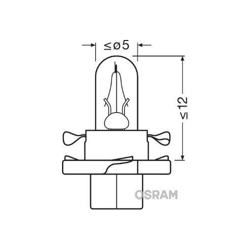 ams-OSRAM Glühlampe, Instrumentenbeleuchtung ORIGINAL