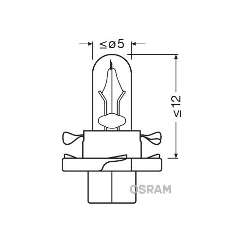 ams-OSRAM Glühlampe, Instrumentenbeleuchtung ORIGINAL