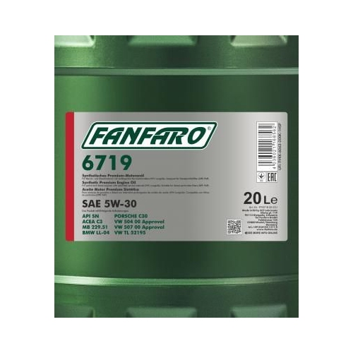 SCT - MANNOL Motoröl Fanfaro 6719 SAE 5W-30