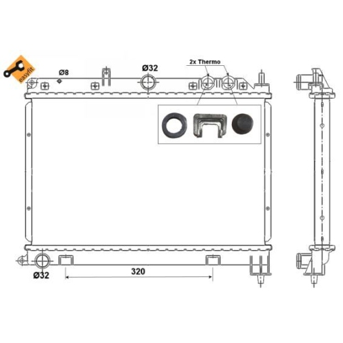 NRF Kühler, Motorkühlung EASY FIT